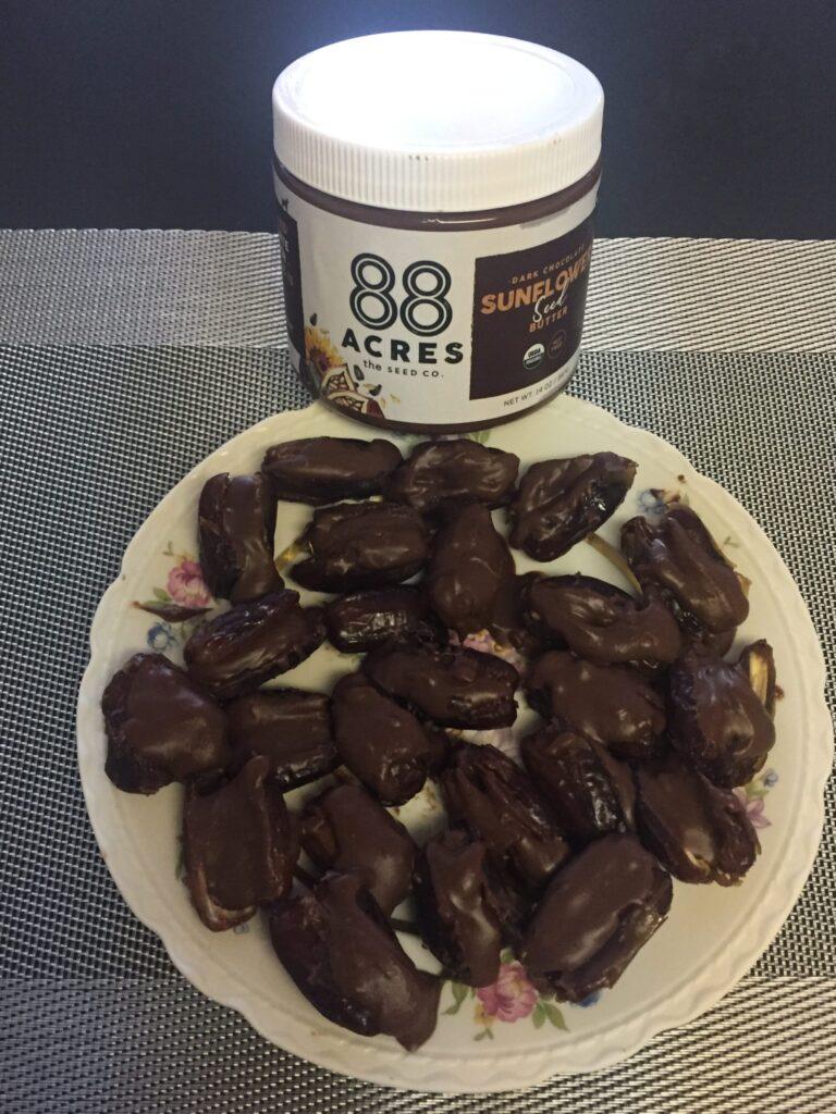 Dates on a plate