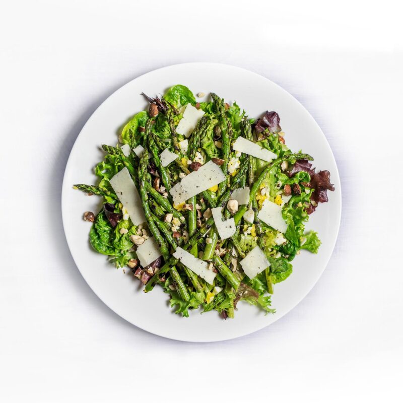 Asparagus and Mixed green salad